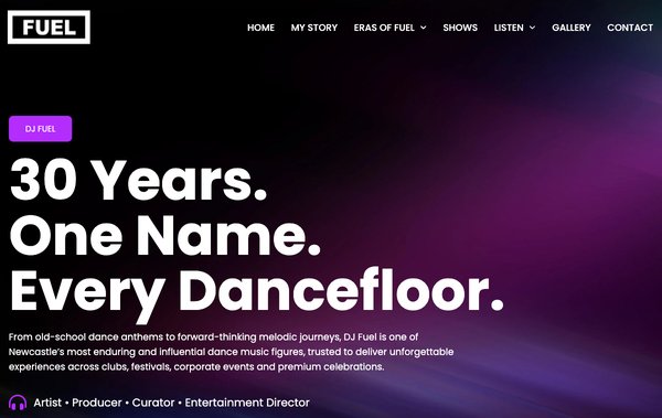 DJ Fuel website — djfuel.com.au