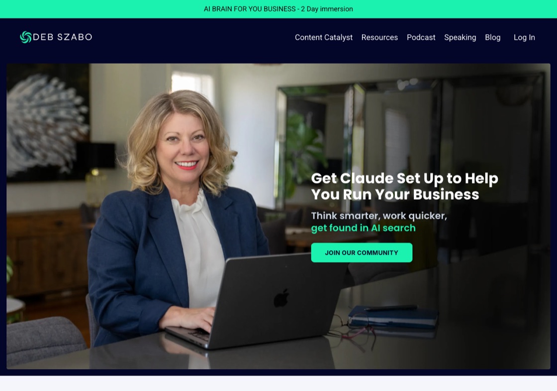 Deb Szabo: Get Claude set up to help you run your business